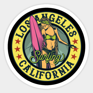 Surfing Sticker